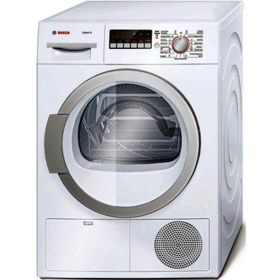 Bosch Exxcel WTB86590GB 9kg Condenser Tumble Dryer in White Bosch Exxcel WTB86590GB 9kg Condenser Tumble Dryer in White